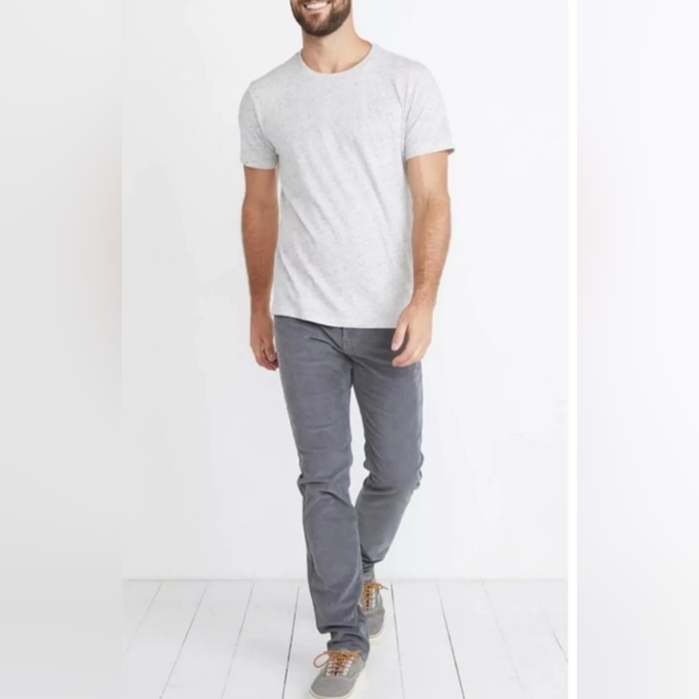 Marine Layer Cambridge Corduroy Pant Slim Straight Gray